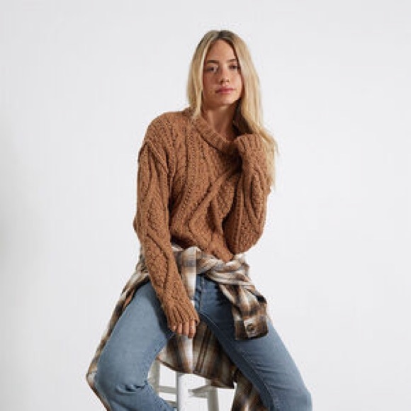 🔸NWT🔸Free People Cable Sweater - Picture 4 of 16